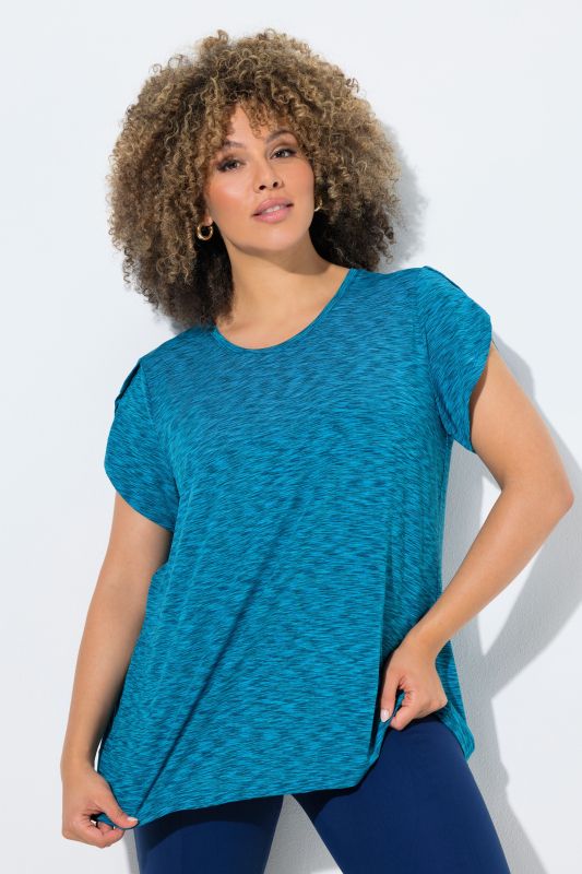 Тениска от бързосъхнеща материя с цветен ефект