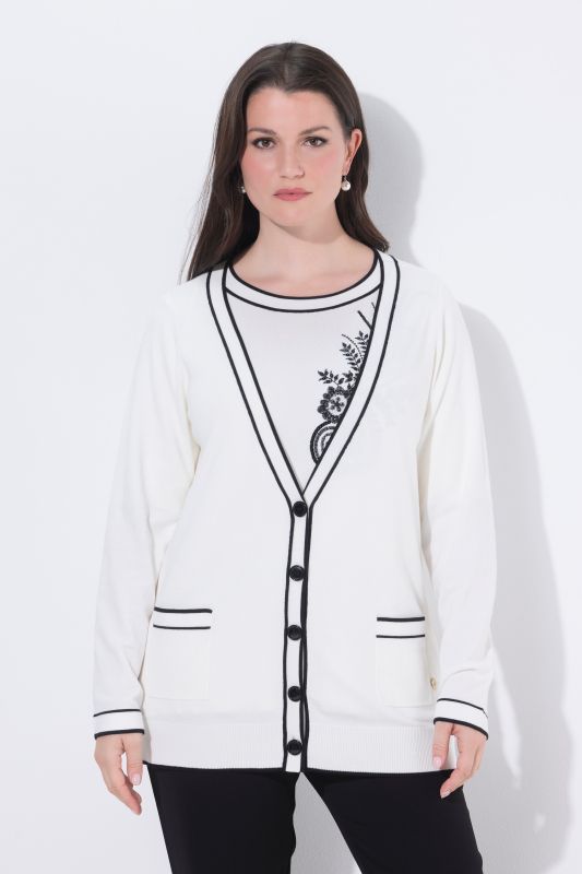 Жилетка с контрастни кантове