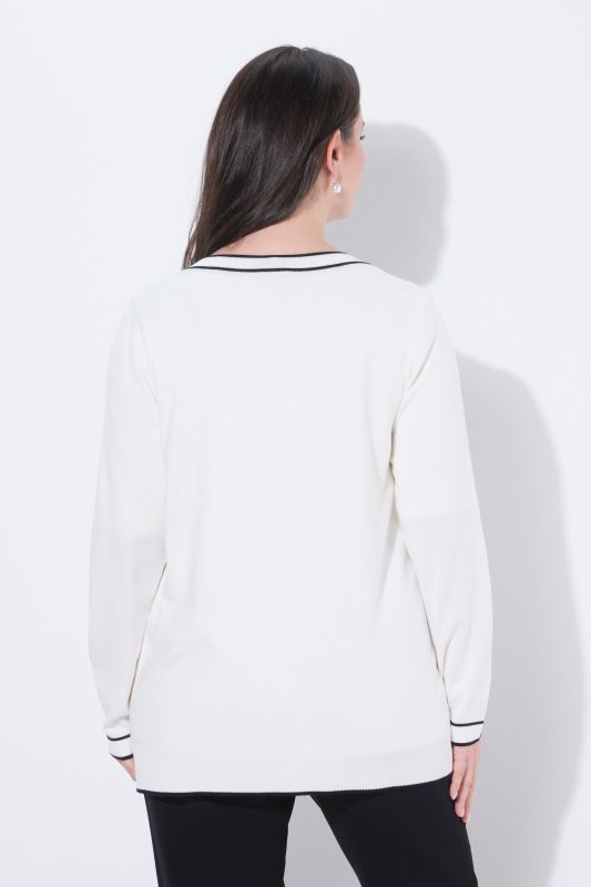 Жилетка с контрастни кантове