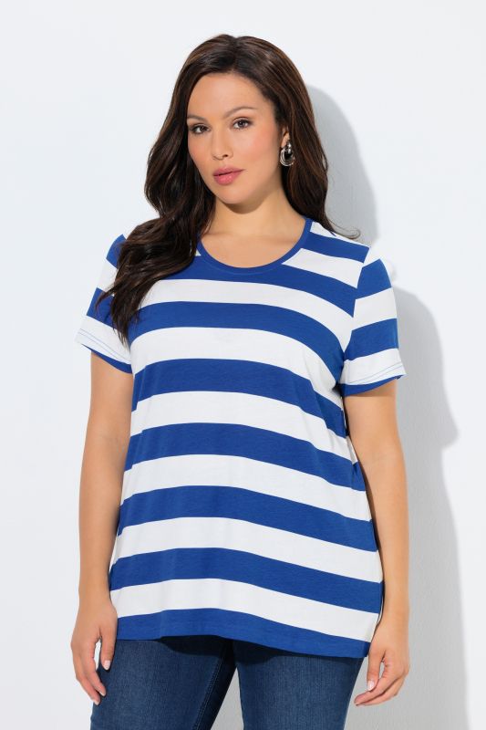 Тениска с хоризонтални райета