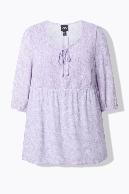 Блуза с декоративен ластик на гърдите