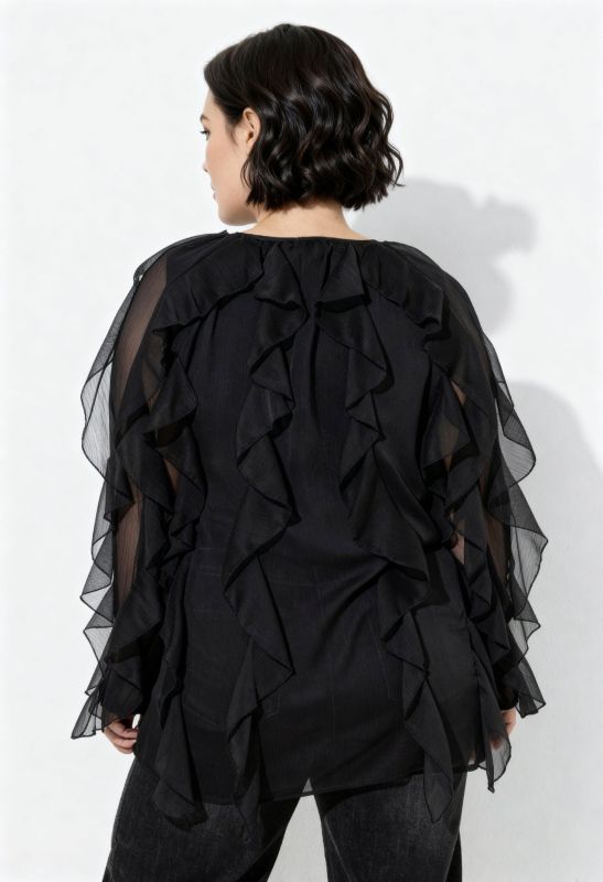 Риза с волани