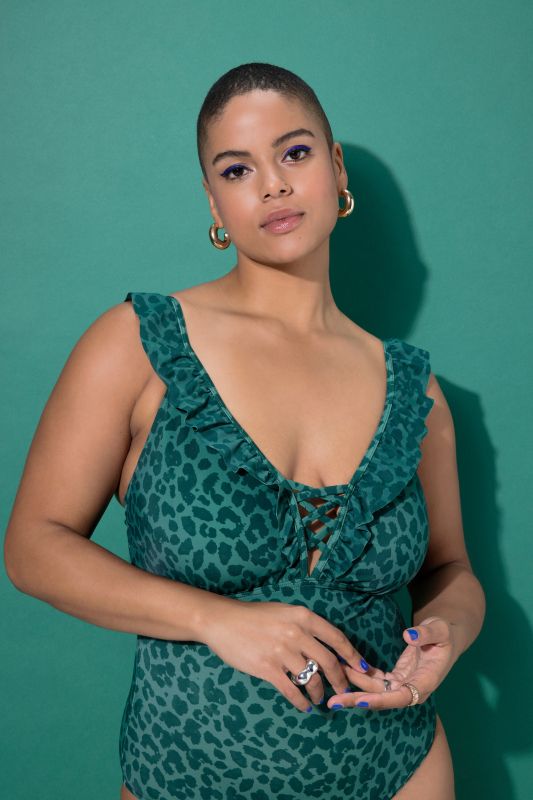 Бански с леопардов принт