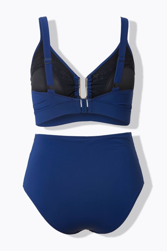 Бански от 2 части с флорална бродерия