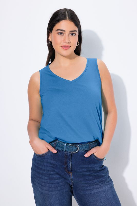 V-Neck Classic Fit Cotton Tank