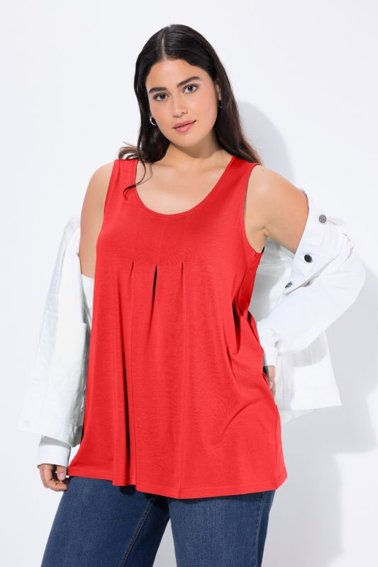 Essential Pleat Front Knit Tank