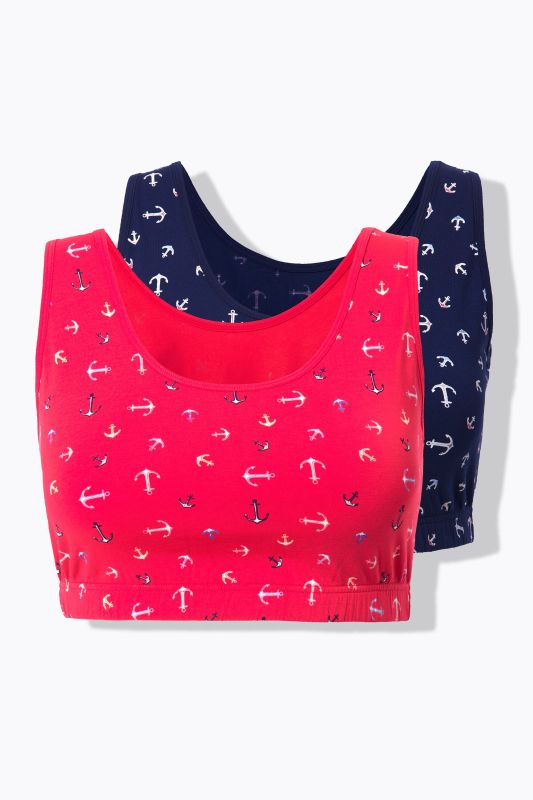 Бюстиета комплект от 2 броя с принт на лодки