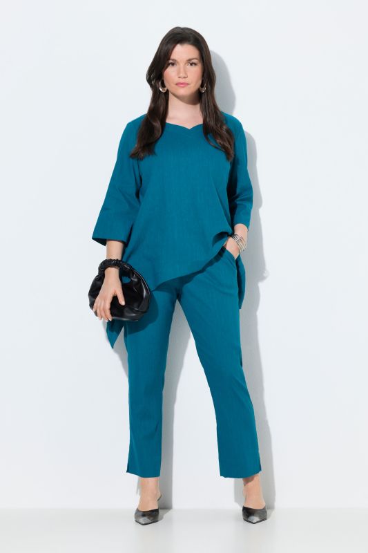 Панталон ленен с еластична талия