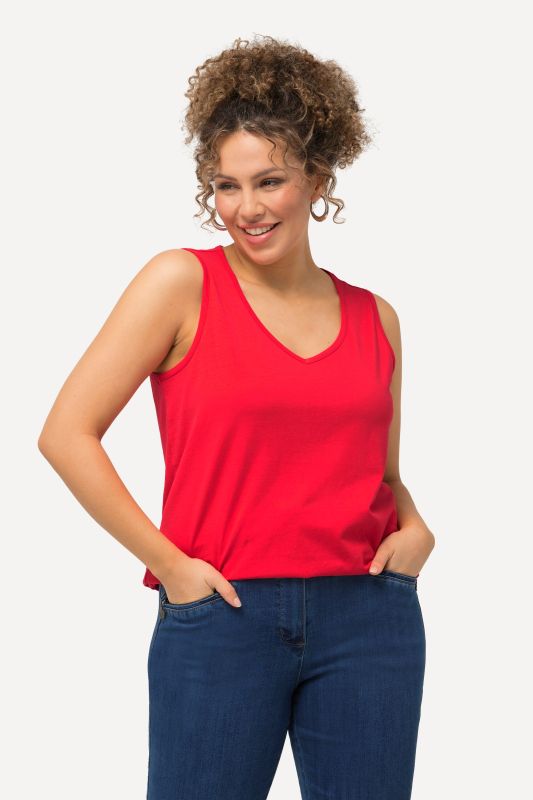 V-Neck Classic Fit Cotton Tank