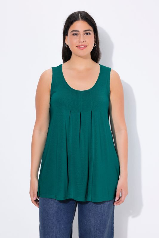 Essential Pleat Front Knit Tank