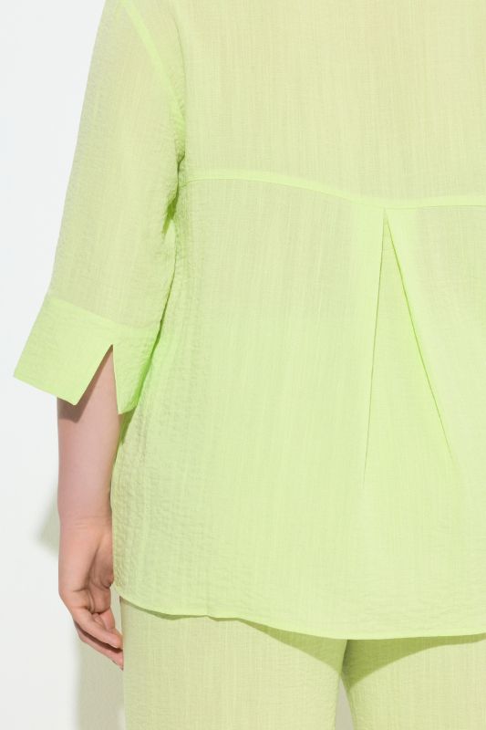 3/4 Sleeve Button Down Blouse