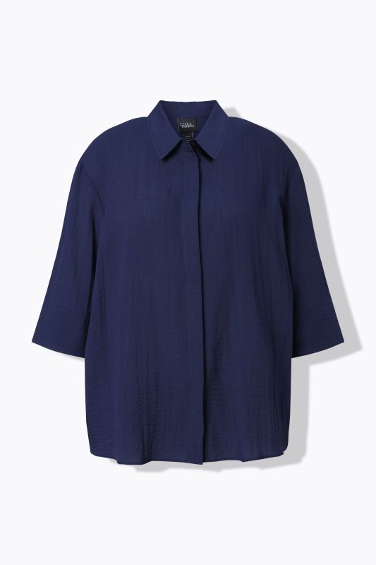 3/4 Sleeve Button Down Blouse