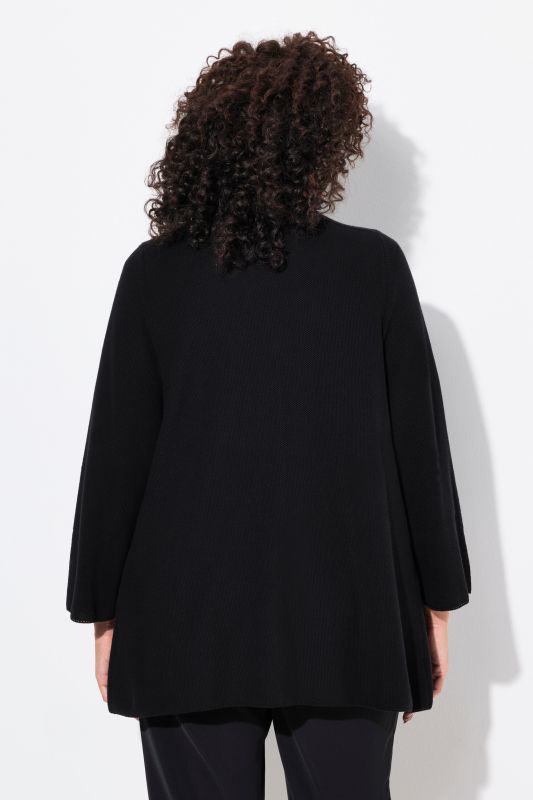 Open Shape 3/4 Sleeve Cardigan