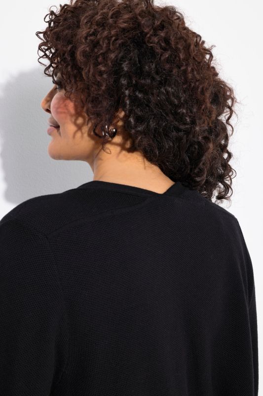 Open Shape 3/4 Sleeve Cardigan