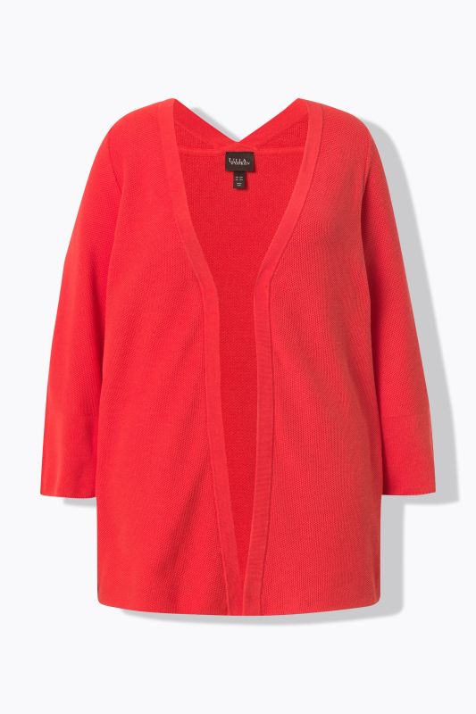 Open Shape 3/4 Sleeve Cardigan