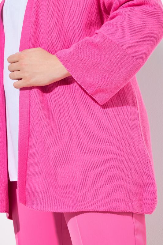 Open Shape 3/4 Sleeve Cardigan