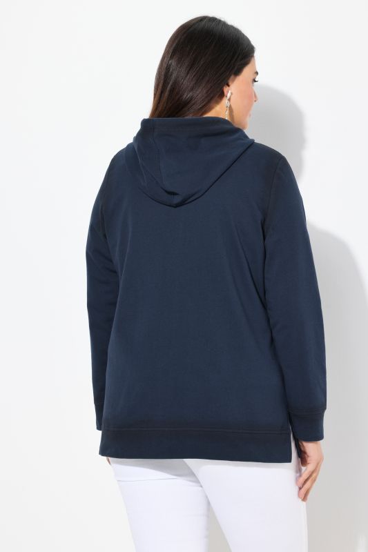 Decorative Seam Zip-Up Hoodie