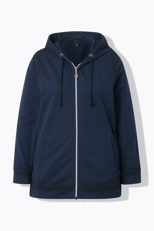 Decorative Seam Zip-Up Hoodie