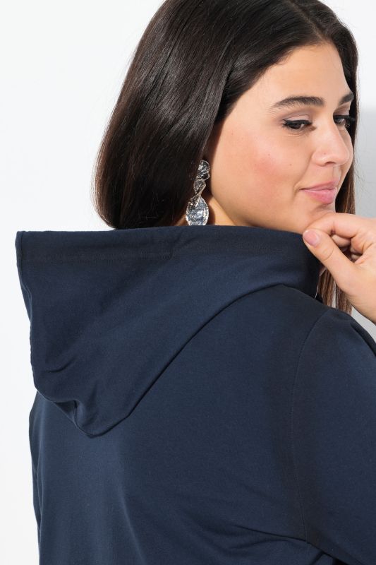 Decorative Seam Zip-Up Hoodie