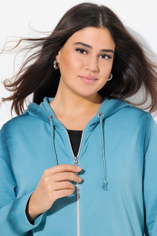 Decorative Seam Zip-Up Hoodie