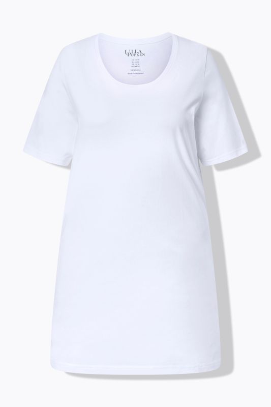 Round Neck Short Sleeve  A-Line Knit Tunic