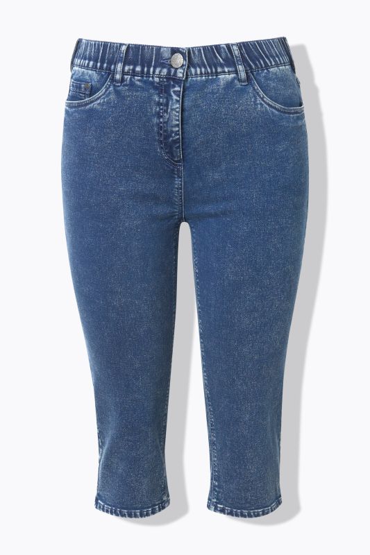 Denim Look Capri Sweatpants