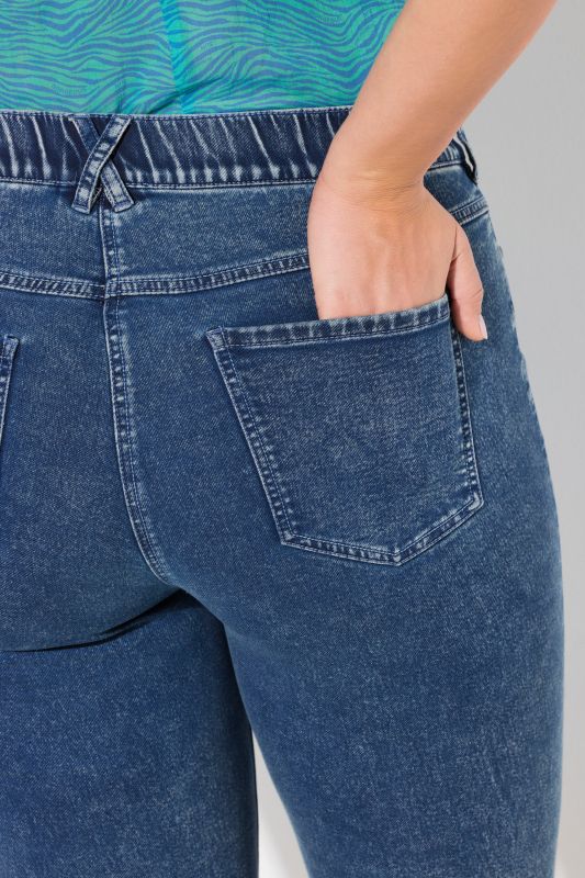 Denim Look Capri Sweatpants