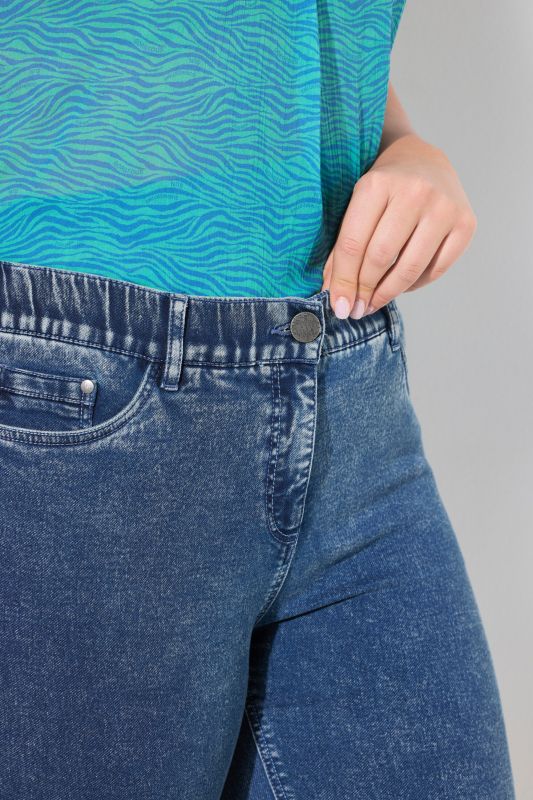 Denim Look Capri Sweatpants