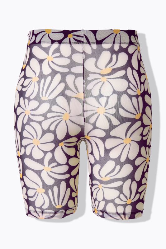 Шорти мрежести с флорален принт