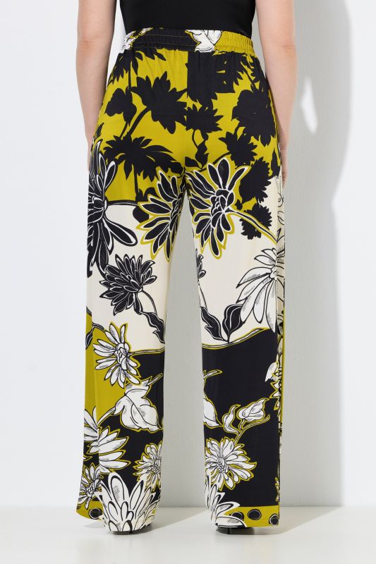 Vibrant Flower Print Pants
