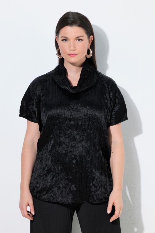 Crinkled Acetate Blouse