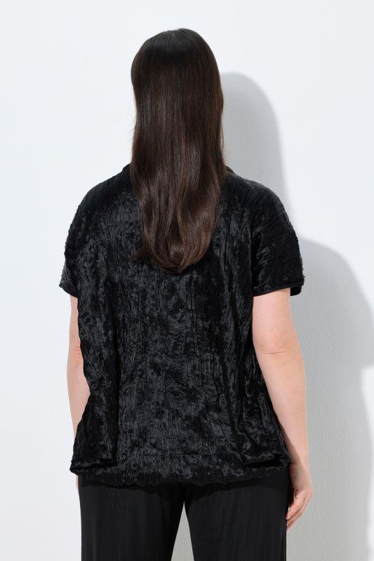 Crinkled Acetate Blouse
