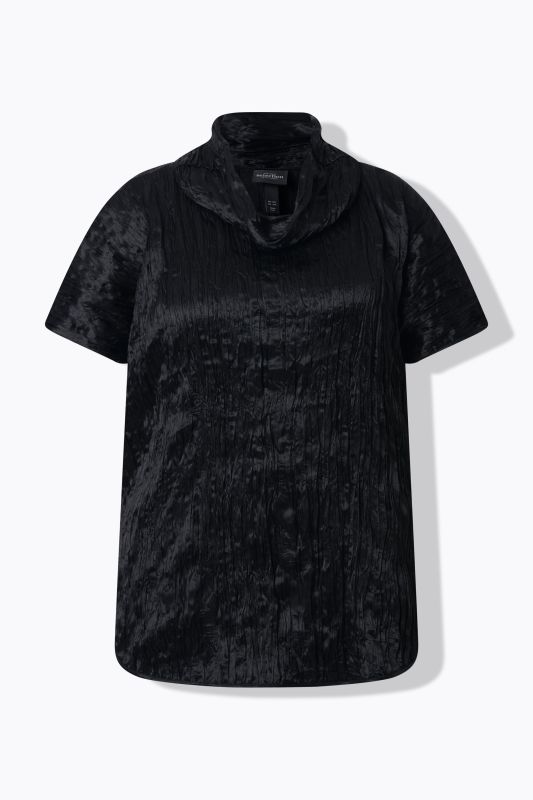 Crinkled Acetate Blouse