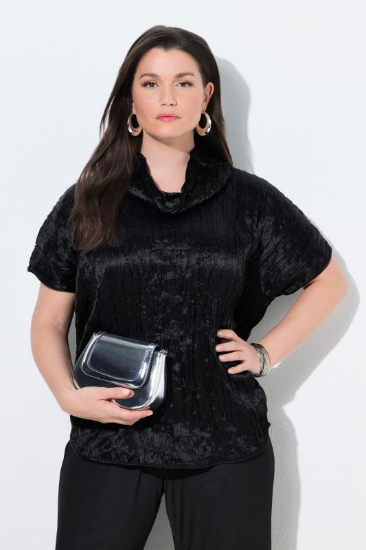 Crinkled Acetate Blouse