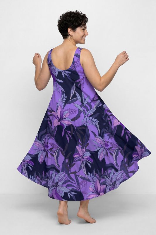 Lily Print Sleeveless Dress