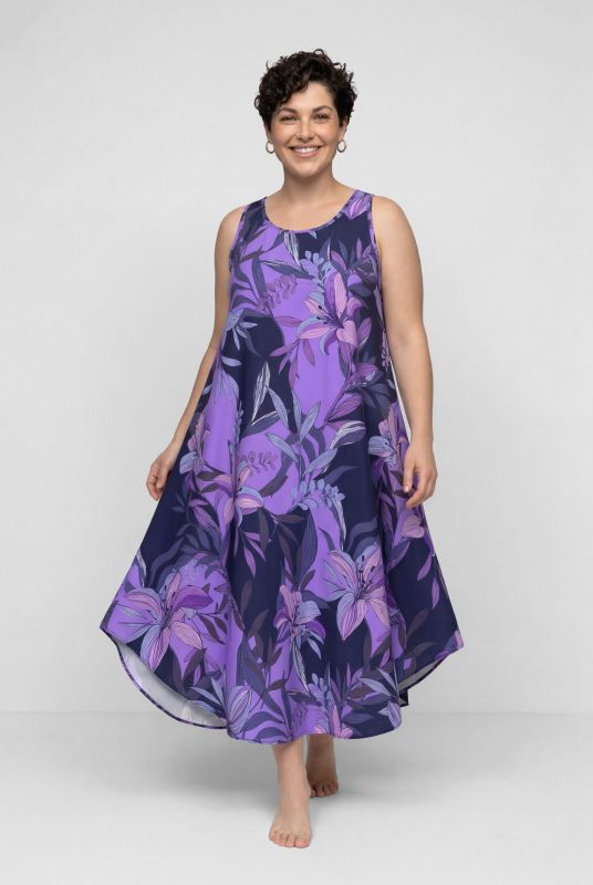 Lily Print Sleeveless Dress