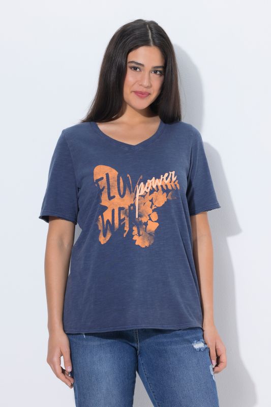 Cotton Flower Power Graphic Tee