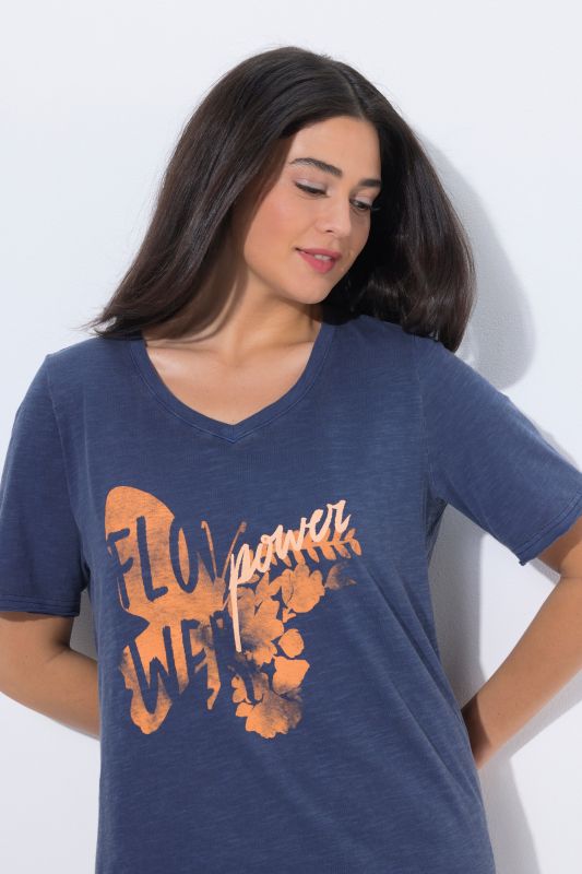 Cotton Flower Power Graphic Tee