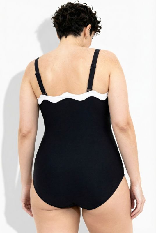 Scalloped Trim Swimsuit