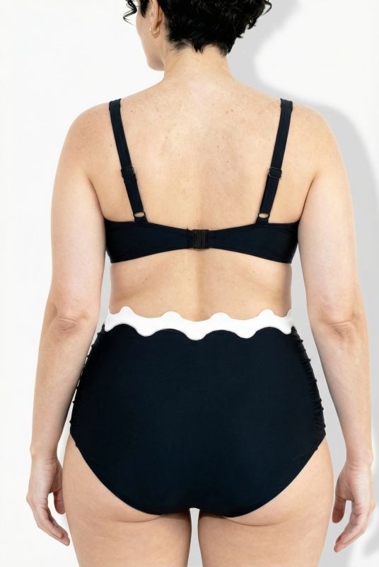 Scalloped Trim Bikini Set