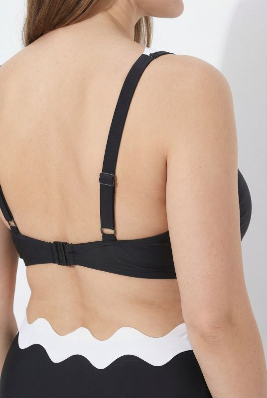 Scalloped Trim Bikini Set