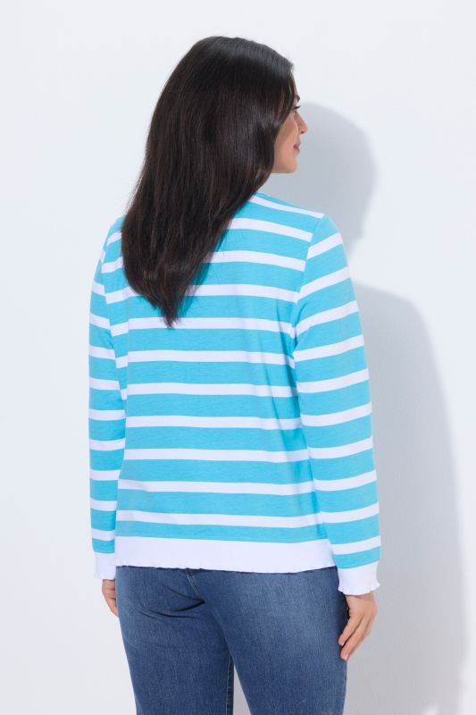 Суитчър с надпис и райета