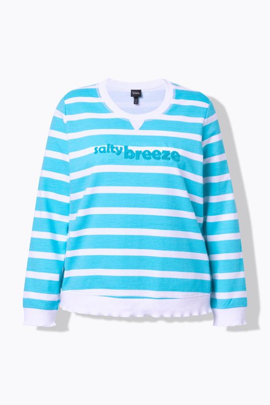 Суитчър с надпис и райета