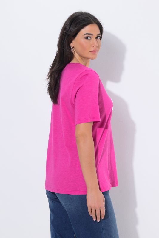 Тениска с пухкав надпис