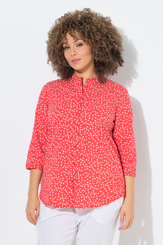 Textured Polka Dot Blouse