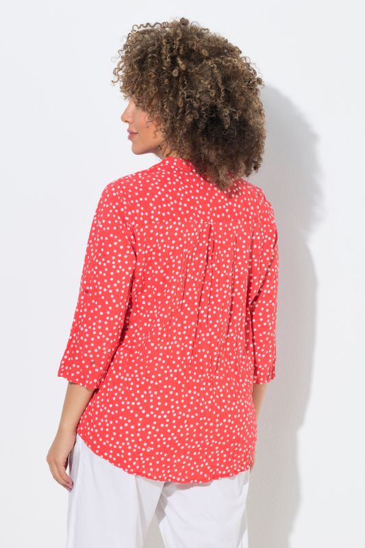 Textured Polka Dot Blouse