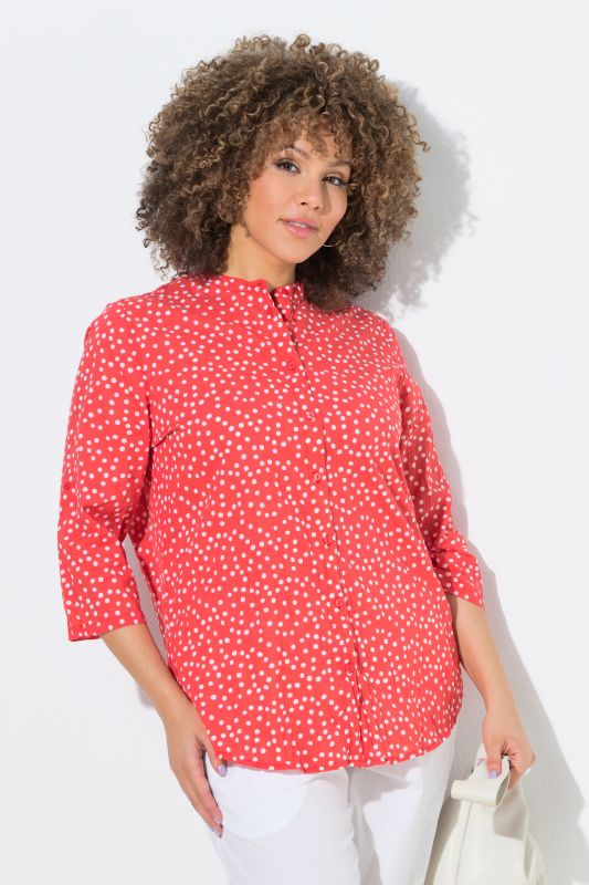 Textured Polka Dot Blouse