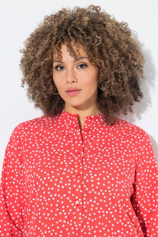 Textured Polka Dot Blouse