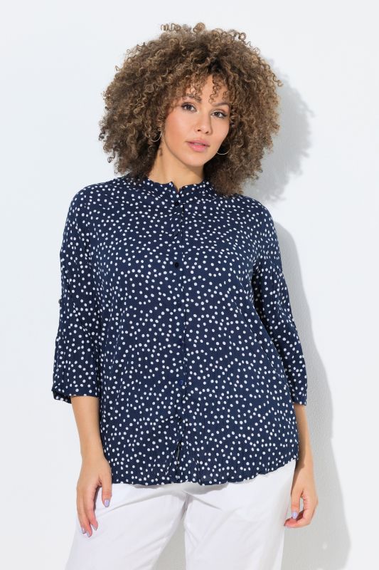Textured Polka Dot Blouse