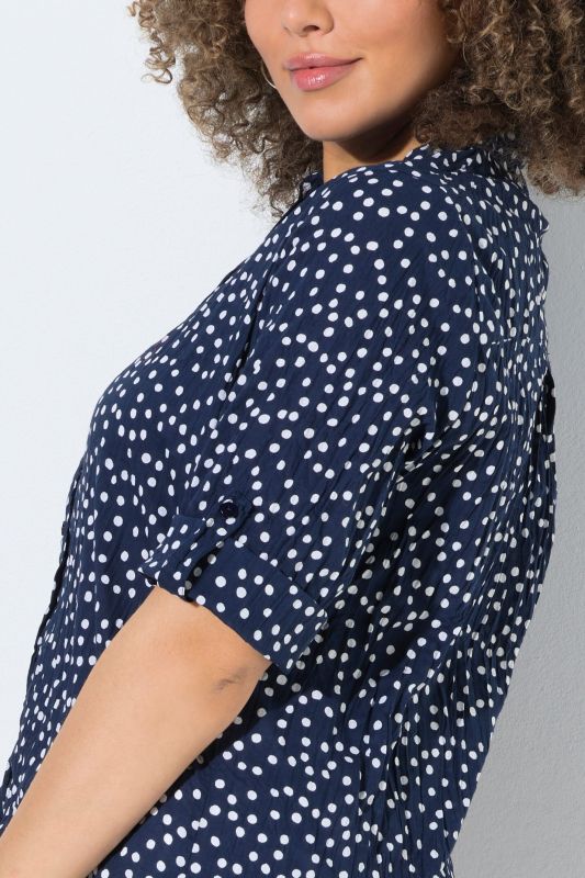Textured Polka Dot Blouse
